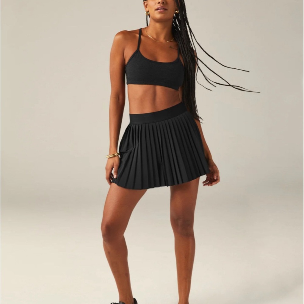 Beyond Yoga Pleated Mini Skirt